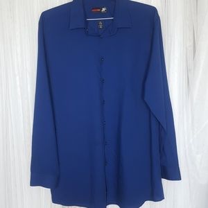 JF. Ferrar slim Men's blue button shirt | size XL